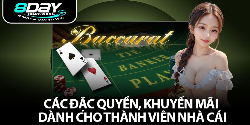 Các đặc quyền, khuyến mãi dành cho thành viên nhà cái